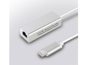 Lightning to RJ45 Ethernet LAN Network Adapter 100Mbps for iPhone iPad Lightning to RJ45 Ethernet LAN Network Adapter 100Mbps for iPhone iPad