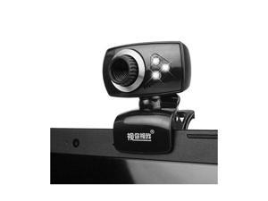 DOBACNER 	HD 12.0 MP 3 LED USB Webcam Camera with Mic & Night Vision for PC Black