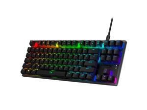 HyperX Alloy Origins Core 87-key TKL Gaming Mechanical Keyboard, RGB Phantom Colours, Compact, Metal Frame, Compact and Efficient, Hot Swappable, Linear HyperX Fire Axis, Black