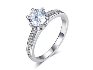 Exquisite Women Wedding Rings 6 Claws 925 Sterling Silver Promise Engagement Ring 1.25 Ct Created Diamond Jewelry6/XFR8257 Exquisite Women Wedding Rings 6 Claws 925 Sterling Silver Promise Engagement Ring 1.25 Ct Created Diamond Jewelry6/XFR8257