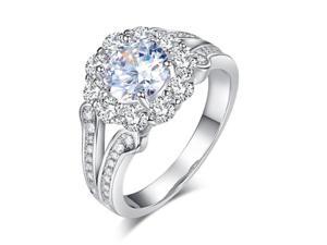 Exquisite Women Wedding Rings Art Deco Vintage style 925 Sterling Silver Promise Anniversary Ring 1.25 Ct Created Diamond5/XFR8257 Exquisite Women Wedding Rings Art Deco Vintage style 925 Sterling Silver Promise Anniversary Ring 1.25 Ct Created Diamond5/XFR8257