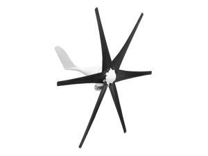 12V/24V/48V 800W Generator Wind Turbine 6 Blades Horizontal Black Low Noise
