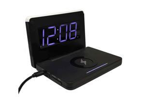 vivitar bluetooth wireless charging clock speaker