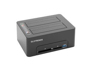 GLOTRENDS Multifunction Hard Drive Duplicator, CF/SD Reader, USB 3.0 Hub with Quick Charger (BM2) GLOTRENDS Multifunction Hard Drive Duplicator, CF/SD Reader, USB 3.0 Hub with Quick Charger (BM2)
