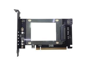 GLOTRENDS 2 in 1 2.5" U.2 SSD to PCIE 3.0 x 16 Adapter or 2.5" SATA HDD/SSD to SATA III Adapter GLOTRENDS 2 in 1 2.5" U.2 SSD to PCIE 3.0 x 16 Adapter or 2.5" SATA HDD/SSD to SATA III Adapter