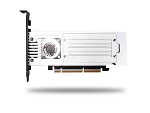 GLOTRENDS Sky 4-Bay M.2 NVME Adapter, Support Non-Bifurcation Motherboard, Soft RAID, PCIE 3.0 X8 Bandwidth GLOTRENDS Sky 4-Bay M.2 NVME Adapter, Support Non-Bifurcation Motherboard, Soft RAID, PCIE 3.0 X8 Bandwidth