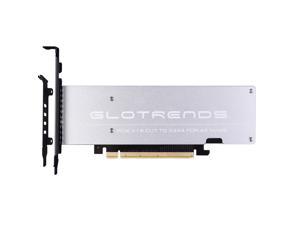 GLOTRENDS 4 Bay M.2 PCIe NVMe Adapter for Intel VROC and AMD Ryzen Threadripper NVMe RAID, Only Support PCIE Bifurcation Motherboard