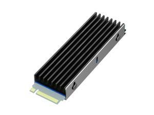 GLOTRENDS M.2 Heatsink PS5 Installation for Large Capacity (1T/2T/4T) 2280 M.2 PCIe NVMe SSD with Double-Sided Flash Chip, 0.24inch(6mm) Thick Aluminum Body