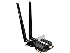 WiFi 6E Wireless Network Card, Three Band Total Speed 3000Mbps, BT 5.2, Windows 10/11 (64 bit) Compatibility