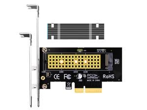 Generaliseren Relatieve grootte Gedrag GLOTRENDS M.2 PCIe NVMe 4.0/3.0 Adapter with 0.12 Inch Thick M.2 Heatsink  for M.2 PCIe SSD (NVMe and AHCI), PCI-E GEN4 Full Speed, Desktop PC  Installation (PA09-HS) - Newegg.com