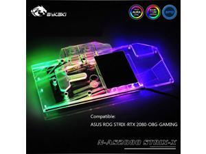 Bykski N-AS2080STRIX-X, Full Cover Graphics Card Water Cooling Block, For Asus Rog Strix-RTX2080-O8G-Gaming