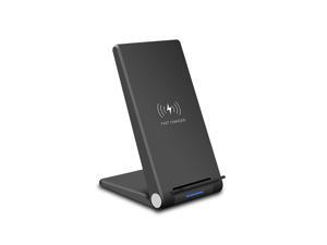 Qi Wireless Charger Aupek Wireless Charging Pad 7.5W Compatible with iPhone Xs MAX//XR//XS//X//8//8 Plus,10W with Galaxy S10//S10 Plus//S10E//S9//S9+//S8//Note 9 5W All Qi-Enabled Phones No AC Adapter -Black