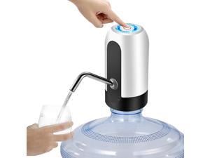Portable Electric Auto Water Pump Dispenser Gallon Bottle Button Switch Drinking USB Charging Wireless Drinking Water Pump Dispenser 5 Gallon Bottle for Camping Outdoor Home Office