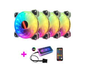 COOLMOON Universal RGB LED Case Fans Kit 120mm with Remote Controller Fan Hub and Extension Quiet Edition High Airflow Adjustable Colorful PC Chassis fan Cooling with Coolers Radiators System COOLMOON Universal RGB LED Case Fans Kit 120mm with Remote Controller Fan Hub and Extension Quiet Edition High Airflow Adjustable Colorful PC Chassis fan Cooling with Coolers Radiators System
