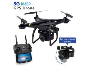 GPS 1080P Camera Drone Foldable FPV RC Quadcopter with GPS Positioning 5G Remote ControlAPP Mobile Phone Control Wifi Picture Transmission Fixed Point Flight Auto Return Home Headless Mode