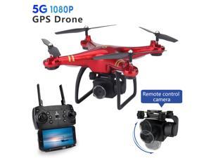 GPS 1080P Camera Drone Foldable FPV RC Quadcopter with GPS Positioning 5G Remote ControlAPP Mobile Phone Control Wifi Picture Transmission Fixed Point Flight Auto Return Home Headless Mode