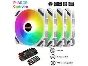 COOLMOON PWM ARGB Motherboard Synchronization Desktop PC Case Fan 5V 3Pin 16 Million Colors Computer Chassis Fan for ASUS MSI Gigabyte ASRock with Centralized Control Hub Remote Control COOLMOON PWM ARGB Motherboard Synchronization Desktop PC Case Fan 5V 3Pin 16 Million Colors Computer Chassis Fan for ASUS MSI Gigabyte ASRock with Centralized Control Hub Remote Control