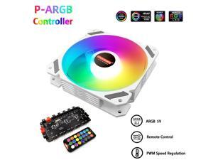 COOLMOON PWM ARGB Motherboard Synchronization Desktop PC Case Fan 5V 3Pin 16 Million Colors Computer Chassis Fan for ASUS MSI Gigabyte ASRock with Centralized Control Hub Remote Control COOLMOON PWM ARGB Motherboard Synchronization Desktop PC Case Fan 5V 3Pin 16 Million Colors Computer Chassis Fan for ASUS MSI Gigabyte ASRock with Centralized Control Hub Remote Control