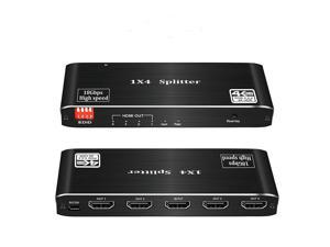 4K@60hz HDR HDMI 2.0 Splitter 1 In 4 Out HD Transmission EDID Management Support 3D Format HDCP2.2 18Gbps 1*4 Splitter