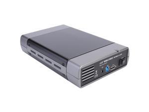 5.25 Inch Optical Drive Case USB3.0 to 3.5 inch USB Type-B SATA External HDD Enclosure Support 8T (US Adapter)