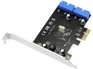 PCI Express to Dual 19 Pin USB 3.0 Card PCI-e to Internal 20Pin Male Ports Adapter for PC (19 Pin) PCI Express to Dual 19 Pin USB 3.0 Card PCI-e to Internal 20Pin Male Ports Adapter for PC (19 Pin)