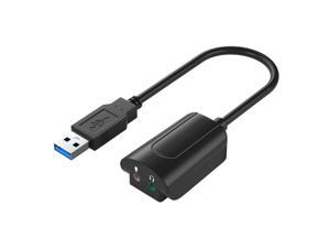 USB External Sound Card Desktop Computer Notebook Drive-free 3.5 Headset Microphone Conversion USB7.1 Stereo