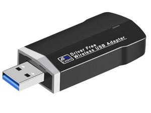 USB3.0 Dual Frequency USB Gigabit Wireless Network Card 2.4G/5.8G Dual Band Driver-free AC1300M WiFi Network Card