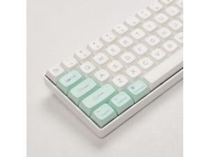Mint Ice Crystal Theme 135 XDA Keycaps PBT DyeSublimated XDA Profile for Mechanical Keyboard with English