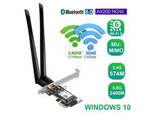 Dual Band 2.4G/5G 3000Mbps 802.11ax Intel AX200 Wifi 6 PCI-E PCI Express Wifi Adapter Bluetooth 5.0 Network Card For Desktop PC