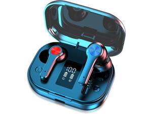 Ture Wireless Earbuds Bluetooth 50 Headphones inEar with Charging Case Waterproof Deep Bass TWS Stereo Earphones Builtin Mic with LED Display Touch Control Compatible with iPhone and Android