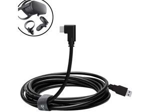 Oculus Quest Link Cable, USB 3.0 USB A to USB C Cable 16FT, 90 Degree Angled High Speed Data Transfer & Fast Charging Cable Compatible for Oculus Quest and Oculus Quest 2 to Gaming PC (16ft/5M) Oculus Quest Link Cable, USB 3.0 USB A to USB C Cable 16FT, 90 Degree Angled High Speed Data Transfer & Fast Charging Cable Compatible for Oculus Quest and Oculus Quest 2 to Gaming PC (16ft/5M)