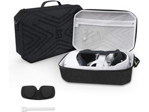 Travel Carrying Case for Oculus Quest 2 VR Gaming Headset and Controllers Accessories Protective Cover Storage Travel Bag (Black) Travel Carrying Case for Oculus Quest 2 VR Gaming Headset and Controllers Accessories Protective Cover Storage Travel Bag (Black)