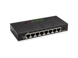 8 Port Ethernet LAN 1000Mbps RJ45 Gigabit Network Switch Hub Desktop Micro 