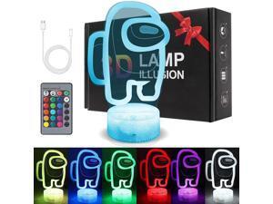 3D Night Light, LED Light Lamp 7 Changeable Colors with Remote Control USB Charge Touch Switch Festival Gifts for Bedroom Party Home Decor 3D Night Light, LED Light Lamp 7 Changeable Colors with Remote Control USB Charge Touch Switch Festival Gifts for Bedroom Party Home Decor