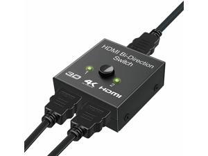 HDMI Switch 3D 1080P HD Bidirectional HDMI Splitter 1 In 2 Out or 2 Input 1 Output Plug and Play HDMI Switcher Supports 4K @60Hz for HDTV, DVD, Xbox, PS4, Blu-Ray player HDMI Switch 3D 1080P HD Bidirectional HDMI Splitter 1 In 2 Out or 2 Input 1 Output Plug and Play HDMI Switcher Supports 4K @60Hz for HDTV, DVD, Xbox, PS4, Blu-Ray player