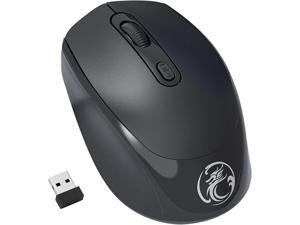 2.4G & Bluetooth Wireless Mouse for Laptop Rechargeable Computer Mouse, Dual Mode Bluetooth Mouse, Multi-Device Connection Silent Mouse Ergonomic Mice for Office Desktop Mac Android Windows (Black)
