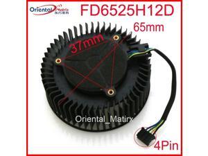 FD6525H12D 65mm 12V 1.3A 4 Pin Video Card Cooler Fan For AMD Radeon R9 270 270X Graphics Card Cooling Fan FD6525H12D 65mm 12V 1.3A 4 Pin Video Card Cooler Fan For AMD Radeon R9 270 270X Graphics Card Cooling Fan