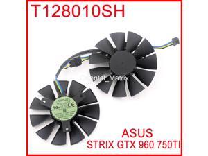 2pcs/lot T128010SH 12V 0.25A 85mm 39x39x39mm with 4 Pins For Asus STRIX GTX960 GTX750TI Graphics Card Cooler Fan