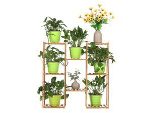 Multi-layer Plant Shelve Floor-standing Potted Plant Rack Thicken Batten Breathable Material for Garden Sets-Type C Multi-layer Plant Shelve Floor-standing Potted Plant Rack Thicken Batten Breathable Material for Garden Sets-Type C