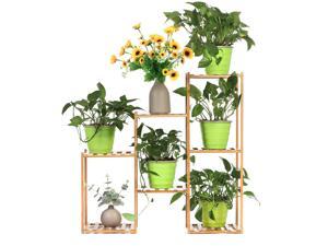 Multi-layer Plant Shelve Floor-standing Potted Plant Rack Thicken Batten Breathable Material for Garden Sets-Type B Multi-layer Plant Shelve Floor-standing Potted Plant Rack Thicken Batten Breathable Material for Garden Sets-Type B