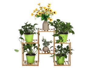 Multi-layer Plant Shelve Floor-standing Potted Plant Rack Thicken Batten Breathable Material for Garden Sets-Type A Multi-layer Plant Shelve Floor-standing Potted Plant Rack Thicken Batten Breathable Material for Garden Sets-Type A
