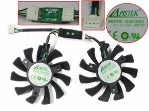 APISTEK GA81S2U Server Frameless Fan DC 12V 0.38A Dia. 75mm C.T.C 84x15mm 4-wire