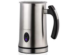 Ovente Electric Double Wall Insulated Non Stick Milk Frother and Steamer Hot & Cold 5 Ounce 10 Ounce Heated Capacity Warmer Whisker for Latte Cappuccino Espresso Coffee Hot Chocolate Silver FR4810BR Ovente Electric Double Wall Insulated Non Stick Milk Frother and Steamer Hot & Cold 5 Ounce 10 Ounce Heated Capacity Warmer Whisker for Latte Cappuccino Espresso Coffee Hot Chocolate Silver FR4810BR