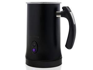 Ovente Electric Double Wall Insulated Non Stick Milk Frother and Steamer Hot & Cold 5 Ounce 10 Ounce Heated Capacity Warmer Whisker for Latte Cappuccino Espresso Coffee Hot Chocolate Black FR4810B Ovente Electric Double Wall Insulated Non Stick Milk Frother and Steamer Hot & Cold 5 Ounce 10 Ounce Heated Capacity Warmer Whisker for Latte Cappuccino Espresso Coffee Hot Chocolate Black FR4810B