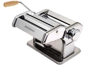 Ovente Manual Stainless Steel Pasta Maker Machine and 7 Thickness Setting (0.5 to 3 mm), Easy Cleaning & Storage with Attachments of Hand Crank Roller Noodle Cutter & Countertop Clamp, Silver PA515S Ovente Manual Stainless Steel Pasta Maker Machine and 7 Thickness Setting (0.5 to 3 mm), Easy Cleaning & Storage with Attachments of Hand Crank Roller Noodle Cutter & Countertop Clamp, Silver PA515S