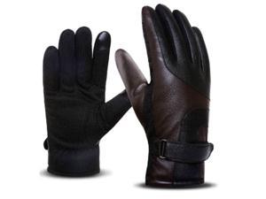 Stylish And Elegant Winter Warm Touch Screen Gloves For Men Coffee
