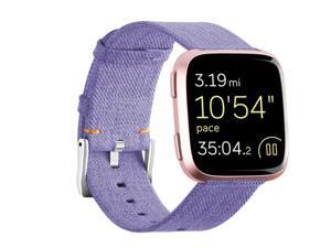 fitbit versa purple woven band