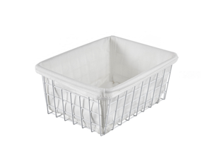Iron Art Desktop Sundries Receiving Basket Cosmetics Stationery Receiving Frame - White White Lining Cloth Iron Art Desktop Sundries Receiving Basket Cosmetics Stationery Receiving Frame - White White Lining Cloth
