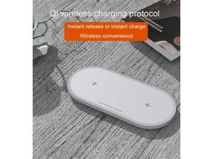 SIROKA 2 In 1 Wireless Phone Charger 10 Watt Smart Magic Circle QI Wireless Desk Charger pad for Mobile Phones SIROKA 2 In 1 Wireless Phone Charger 10 Watt Smart Magic Circle QI Wireless Desk Charger pad for Mobile Phones