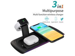 SIROKA-3 In 1 Wireless Charger Android Fast Charger Universal Multi-function Wireless Charger Form Iphone&Huawei Mobile Phones